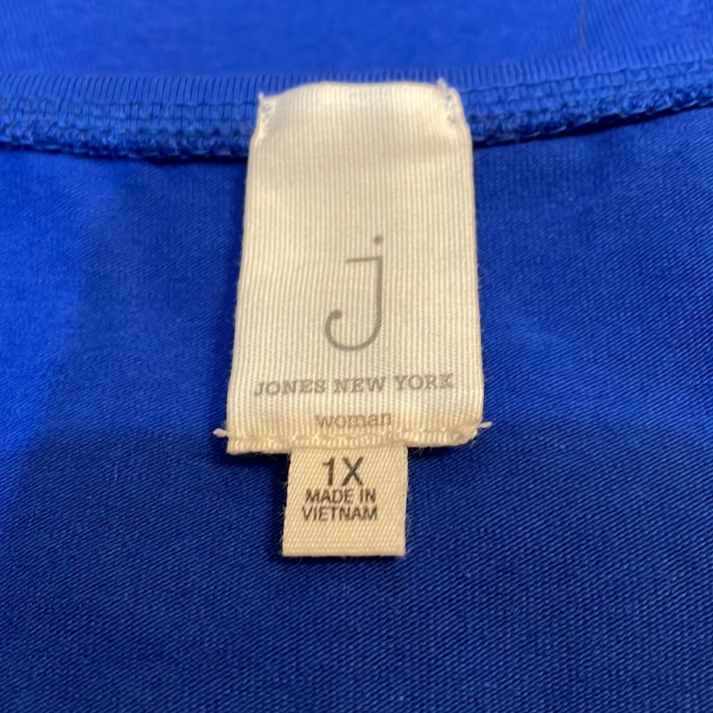 Jones New York total blue scoop neck tank top - Picture 6 of 7